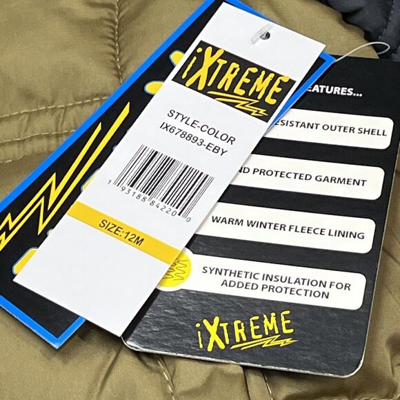 Ixtreme Snowsuit Set Baby 12M 2PC Jacket Snow Pant Water Resistant Fleece Lined - Picture 5 of 8